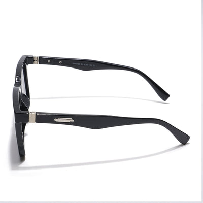 Eyejack Black Square Sunglasses for Men & Women (90150CL756)