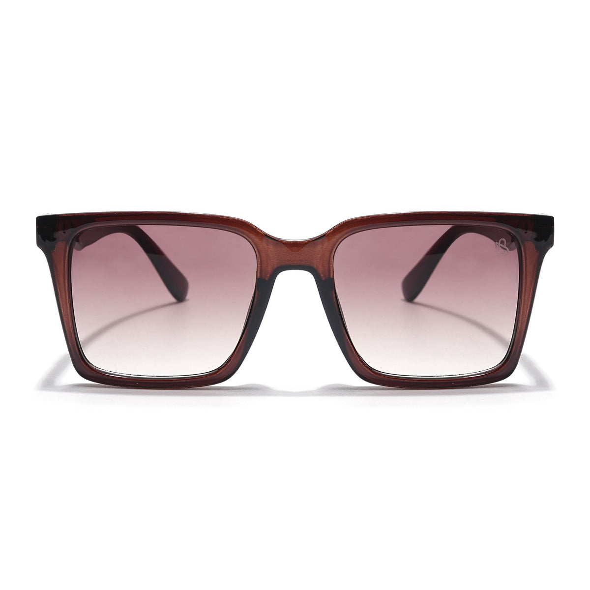 Eyejack Brown & Clear Square Sunglasses for Men & Women (90150CL757)