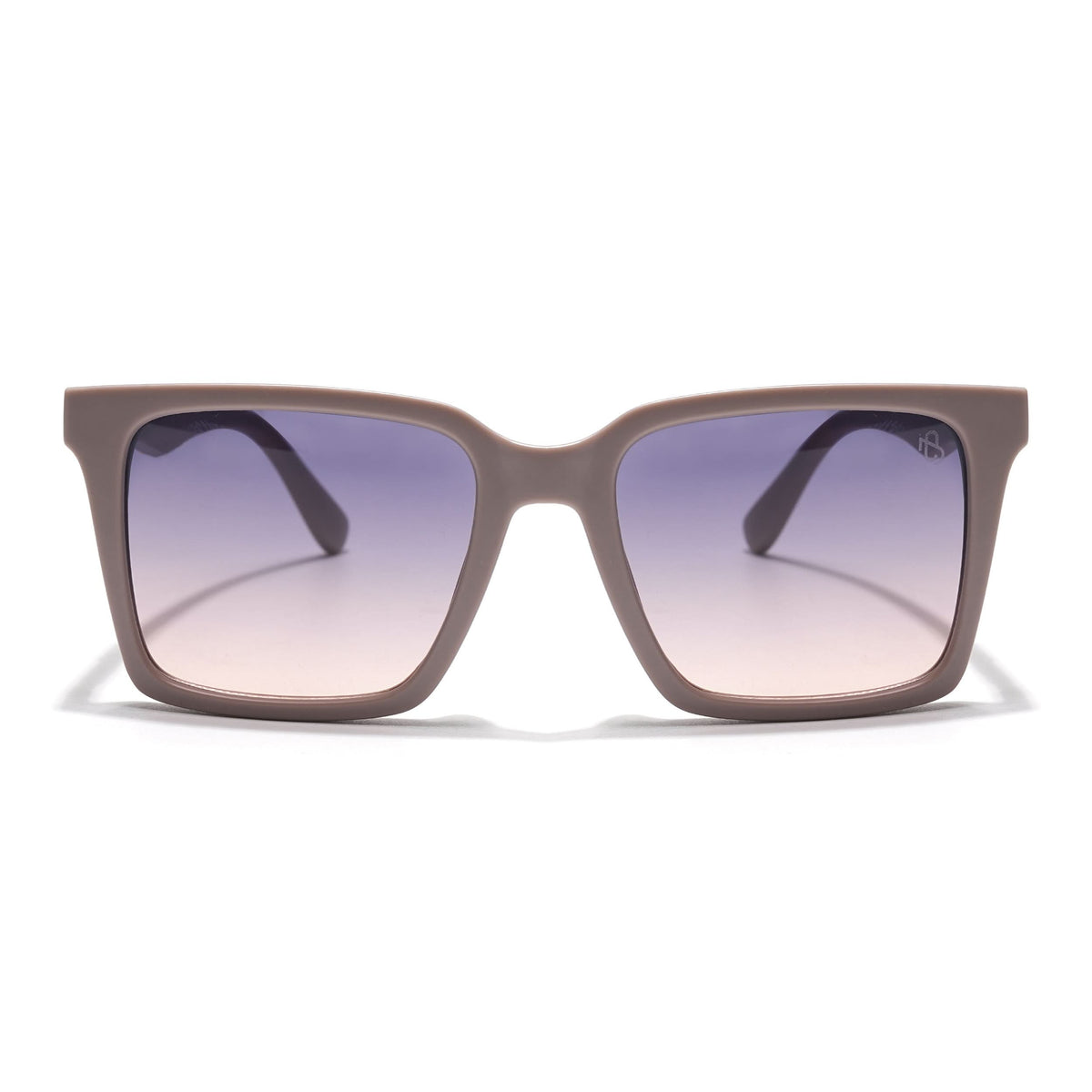 Eyejack Grey & Nude Square Sunglasses for Men & Women (90150CL758)