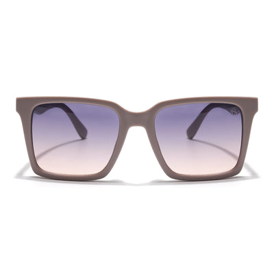 Eyejack Grey & Nude Square Sunglasses for Men & Women (90150CL758)