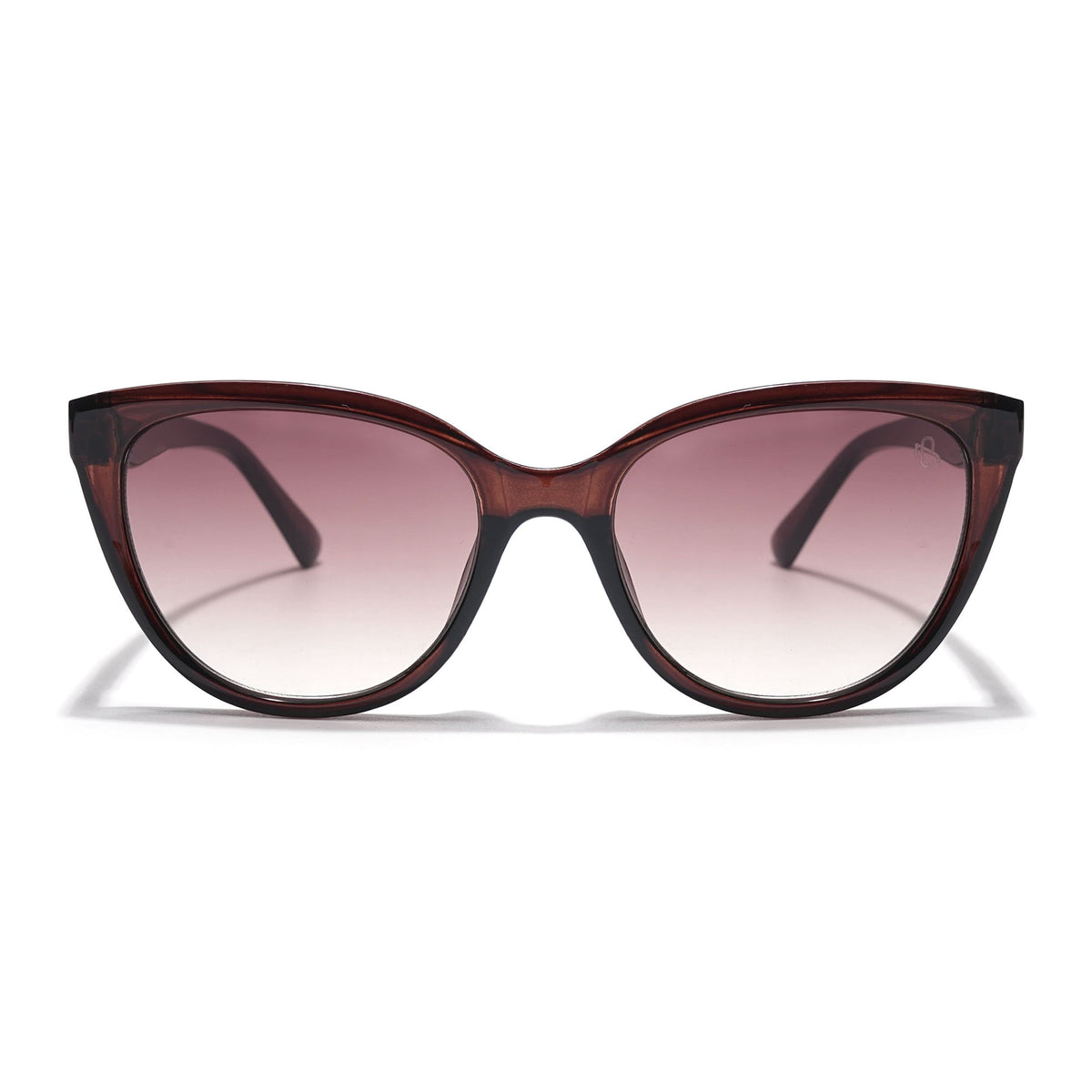 Eyejack Brown & Clear Cateye Sunglasses for Women (90151CL760)