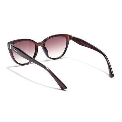 Eyejack Brown & Clear Cateye Sunglasses for Women (90151CL760)
