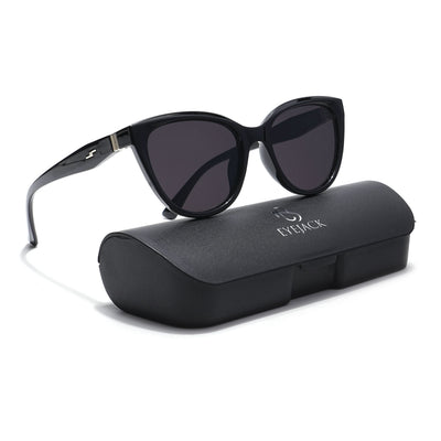 Eyejack Black Cateye Sunglasses for Women (90151CL759)