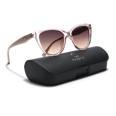 Eyejack Transparent Pink Cateye Sunglasses for Women (90151CL761)