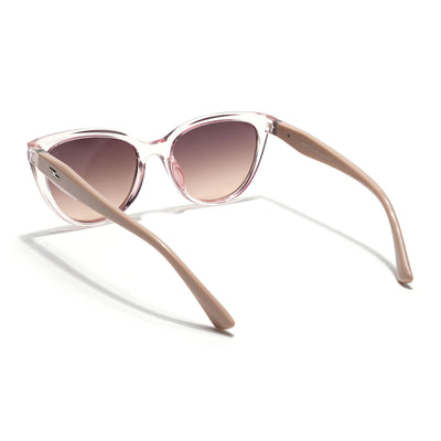 Eyejack Transparent Pink Cateye Sunglasses for Women (90151CL761)