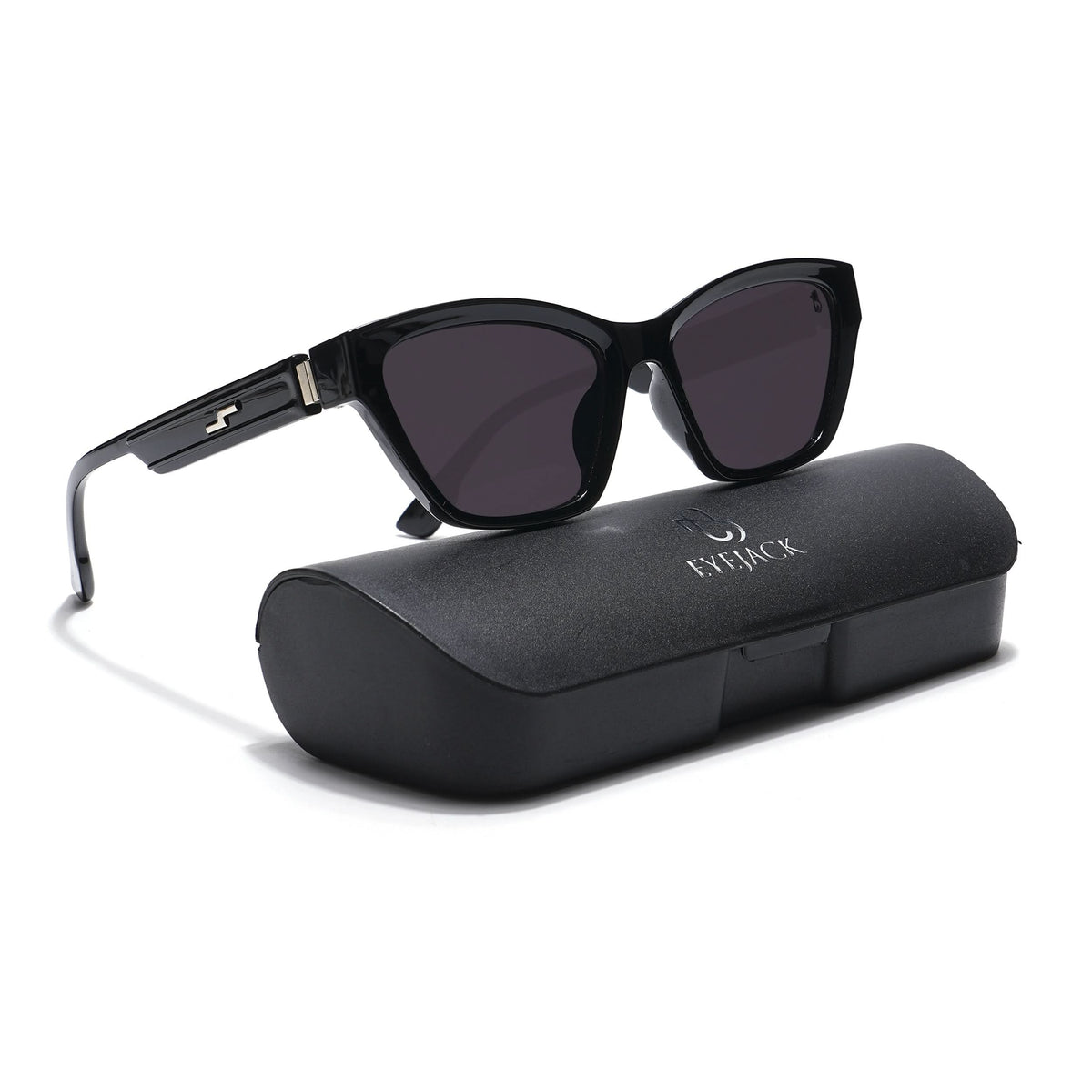 Eyejack Black Cateye Sunglasses for Women (90152CL762)