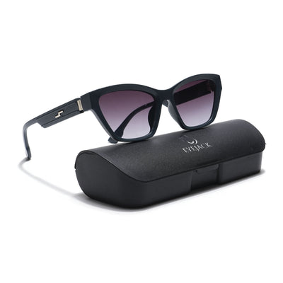 Eyejack Grey & Clear Cateye Sunglasses for Women (90152CL763)