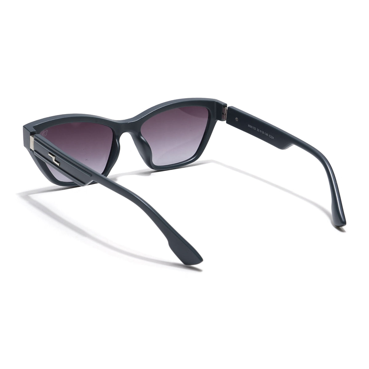 Eyejack Grey & Clear Cateye Sunglasses for Women (90152CL763)