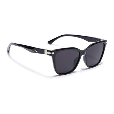 Eyejack Square Sunglasses for Men & Women (Black Lens | Black Frame - 90161CL770)