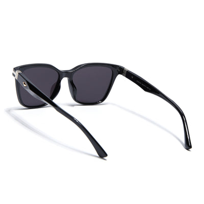 Eyejack Square Sunglasses for Men & Women (Black Lens | Black Frame - 90161CL770)