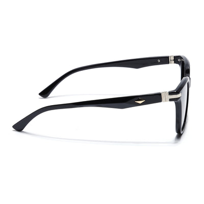 Eyejack Square Sunglasses for Men & Women (Black Lens | Black Frame - 90161CL770)