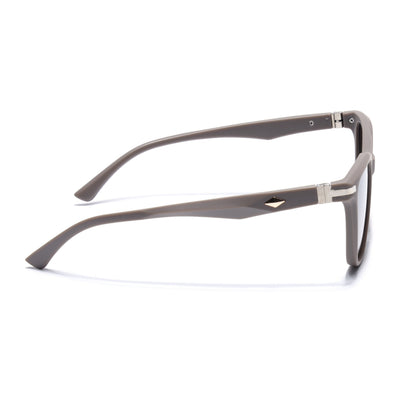 Eyejack Square Sunglasses for Men & Women (Brown & Clear Lens | Matt Brown Frame - 90161CL772)