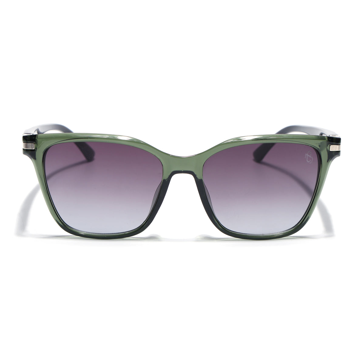 Eyejack Square Sunglasses for Men & Women (Grey & Clear Lens | Olive Frame - 90161CL774)