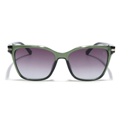 Eyejack Square Sunglasses for Men & Women (Grey & Clear Lens | Olive Frame - 90161CL774)