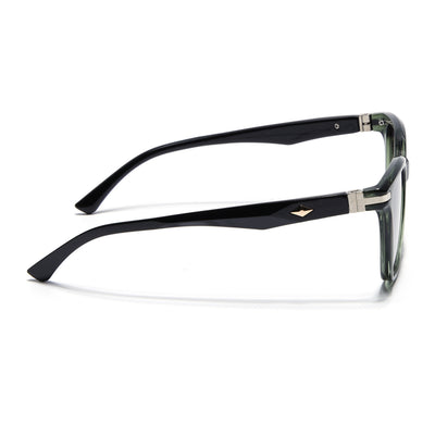 Eyejack Square Sunglasses for Men & Women (Grey & Clear Lens | Olive Frame - 90161CL774)