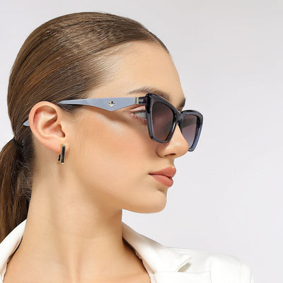 Eyejack Blue Cateye Sunglasses for Women (90165CL850)