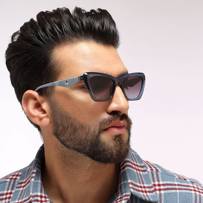 Eyejack Blue Cateye Sunglasses for Women (90165CL850)