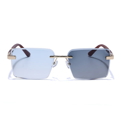 Eyejack Photochromic Golden Rimless Sunglasses for Men & Women (90376CL2508)