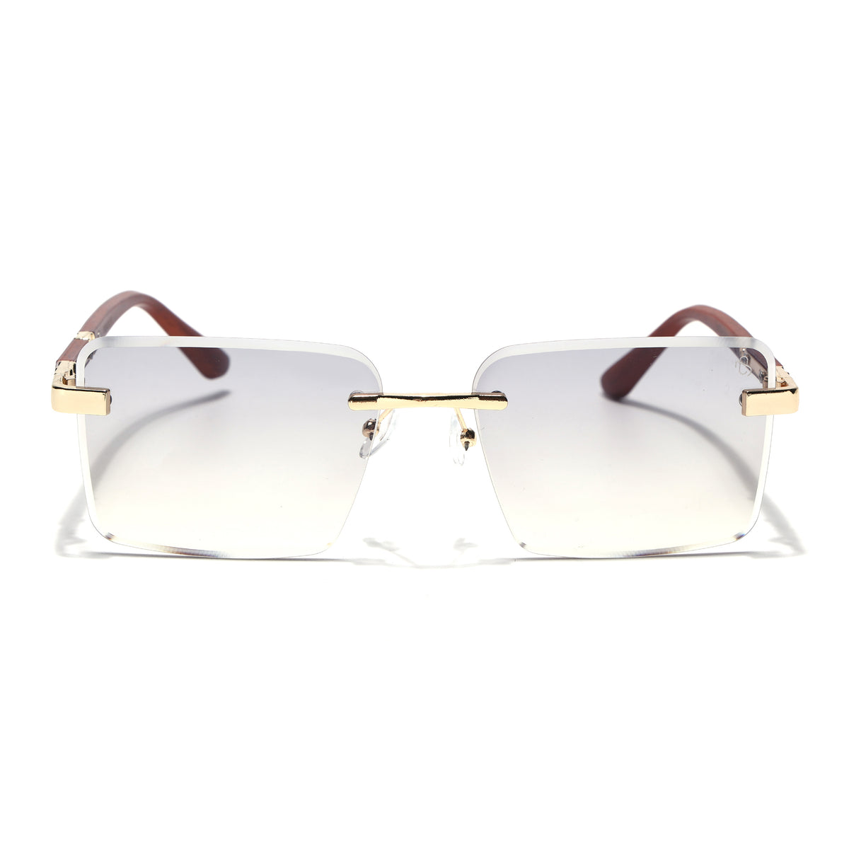 Eyejack Reflex Photochromic Golden Rimless Sunglasses for Men & Women (90376CL2509)