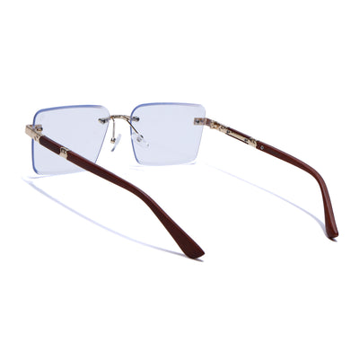 Eyejack Reflex Photochromic Golden Rimless Eyeglasses for Men & Women (90376FCL2511)