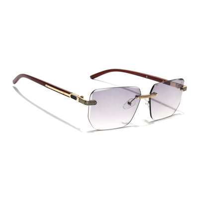 Eyejack Photochromic Golden Rimless Sunglasses for Men & Women (90385CL2497)