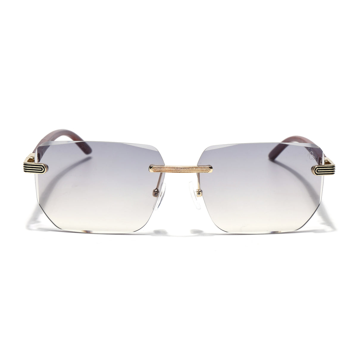Eyejack Reflex Photochromic Golden Rimless Sunglasses for Men & Women (90385CL2499)