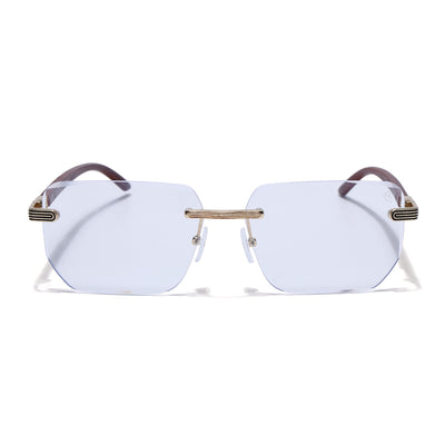 Eyejack Reflex Photochromic Golden Rimless Eyeglasses for Men & Women (90385FCL2501)