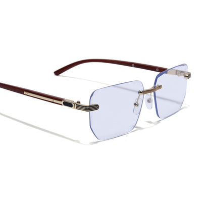 Eyejack Reflex Photochromic Golden Rimless Eyeglasses for Men & Women (90385FCL2501)