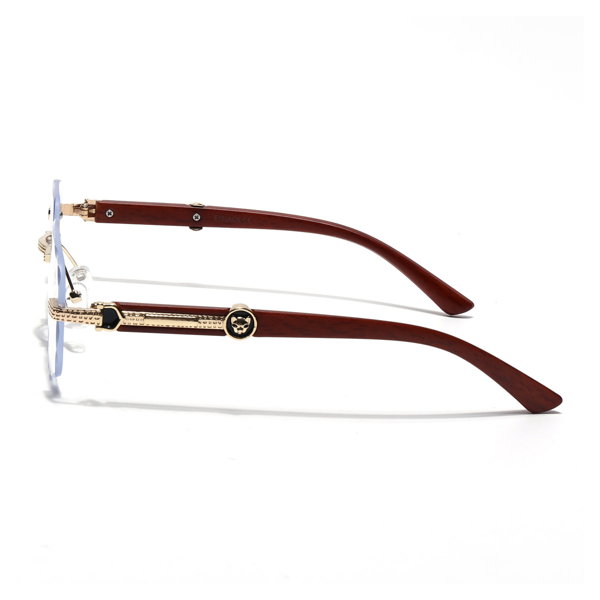 Eyejack Reflex Photochromic Golden Rimless Eyeglasses for Men & Women (90386FCL2506)
