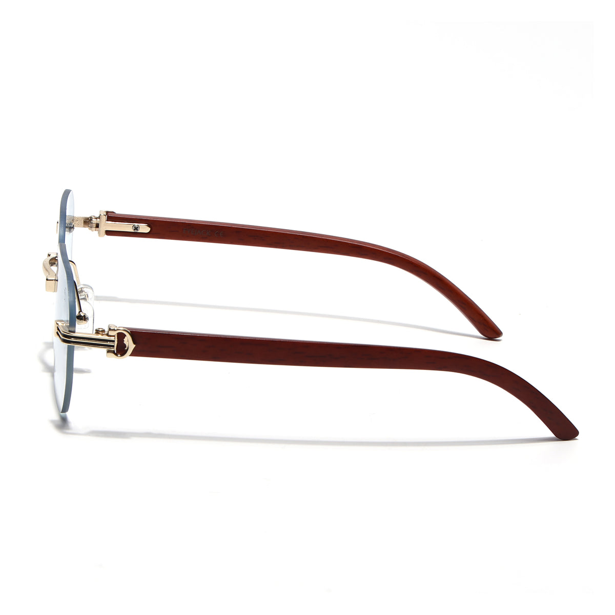 Eyejack Reflex Photochromic Golden Rimless Sunglasses for Men & Women (90387CL2513)
