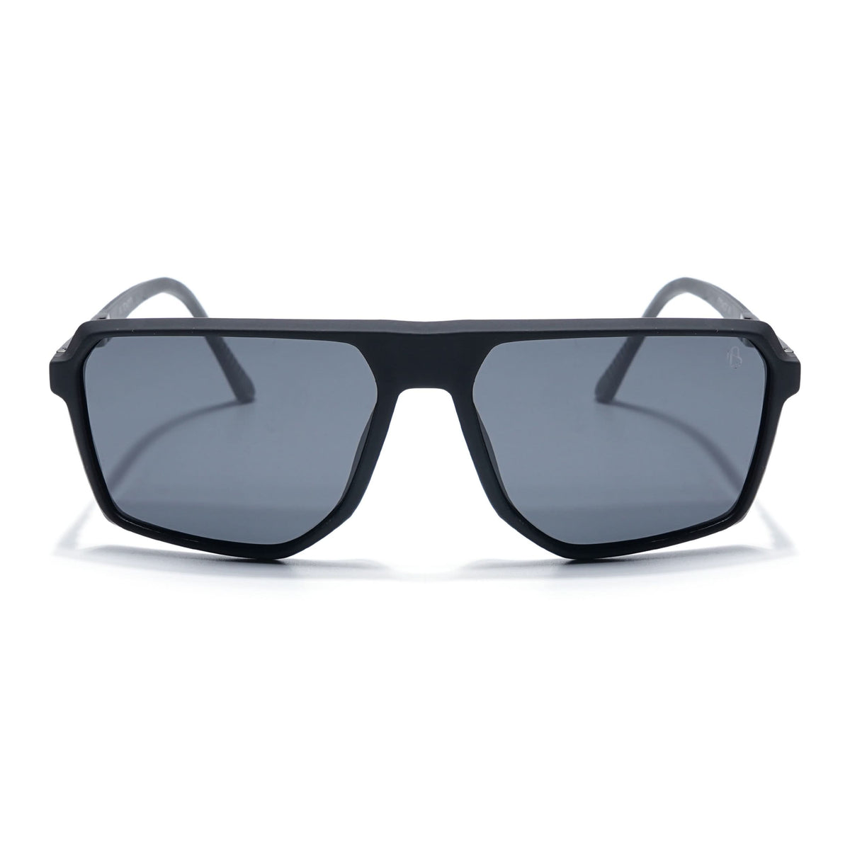 Eyejack Black Wayfarer Polarized Sunglasses for Men & Women (91127PCL1132)