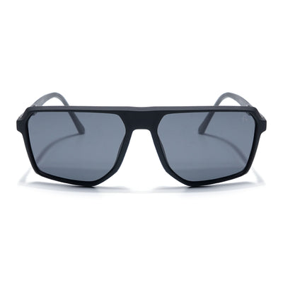 Eyejack Black Wayfarer Polarized Sunglasses for Men & Women (91127PCL1132)