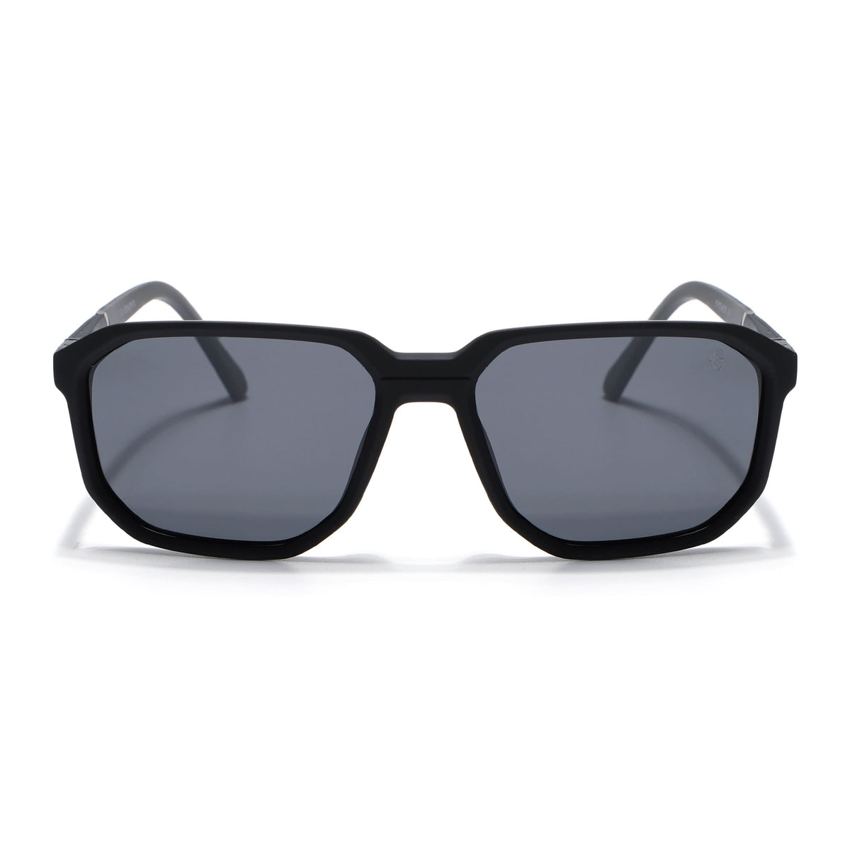 Eyejack Black Wayfarer Polarized Sunglasses for Men & Women (91128PCL1137)
