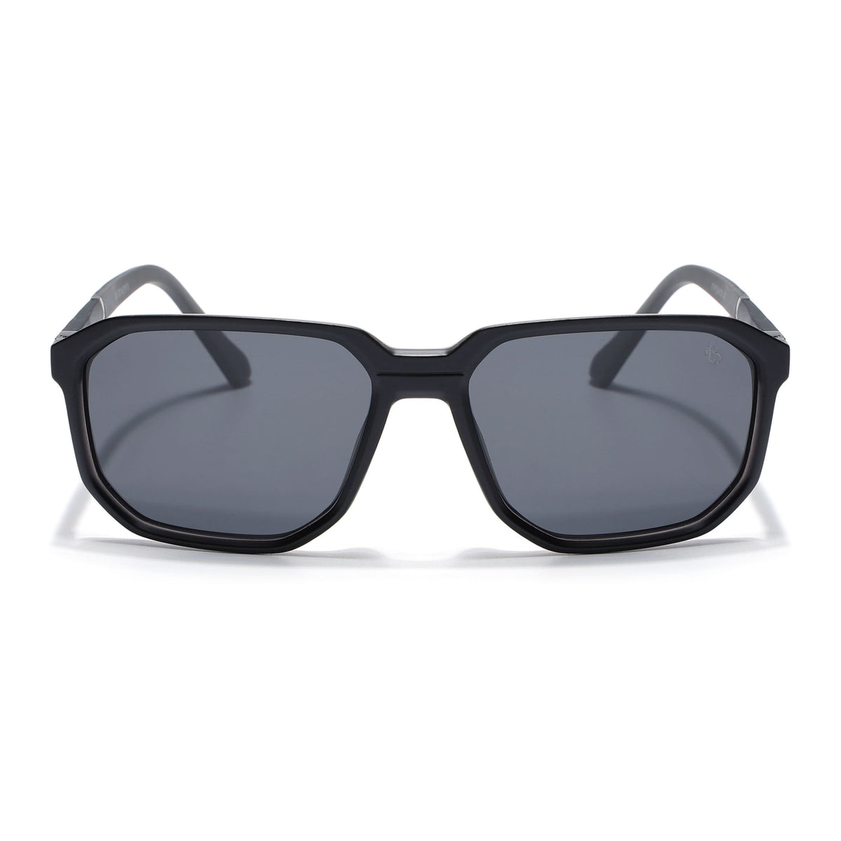 Eyejack Matt Black Wayfarer Polarized Sunglasses for Men & Women (91128PCL1138)