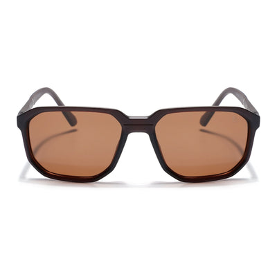 Eyejack Brown Wayfarer Polarized Sunglasses for Men & Women (91128PCL1139)