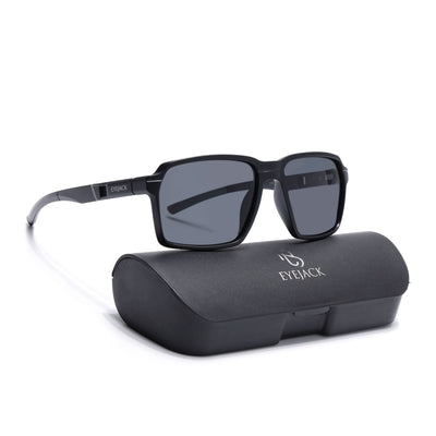 Torque I Matt Black Wayfarer Polarized Sunglasses (91141PCL1142)