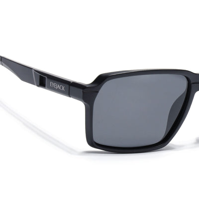 Torque I Matt Black Wayfarer Polarized Sunglasses (91141PCL1142)