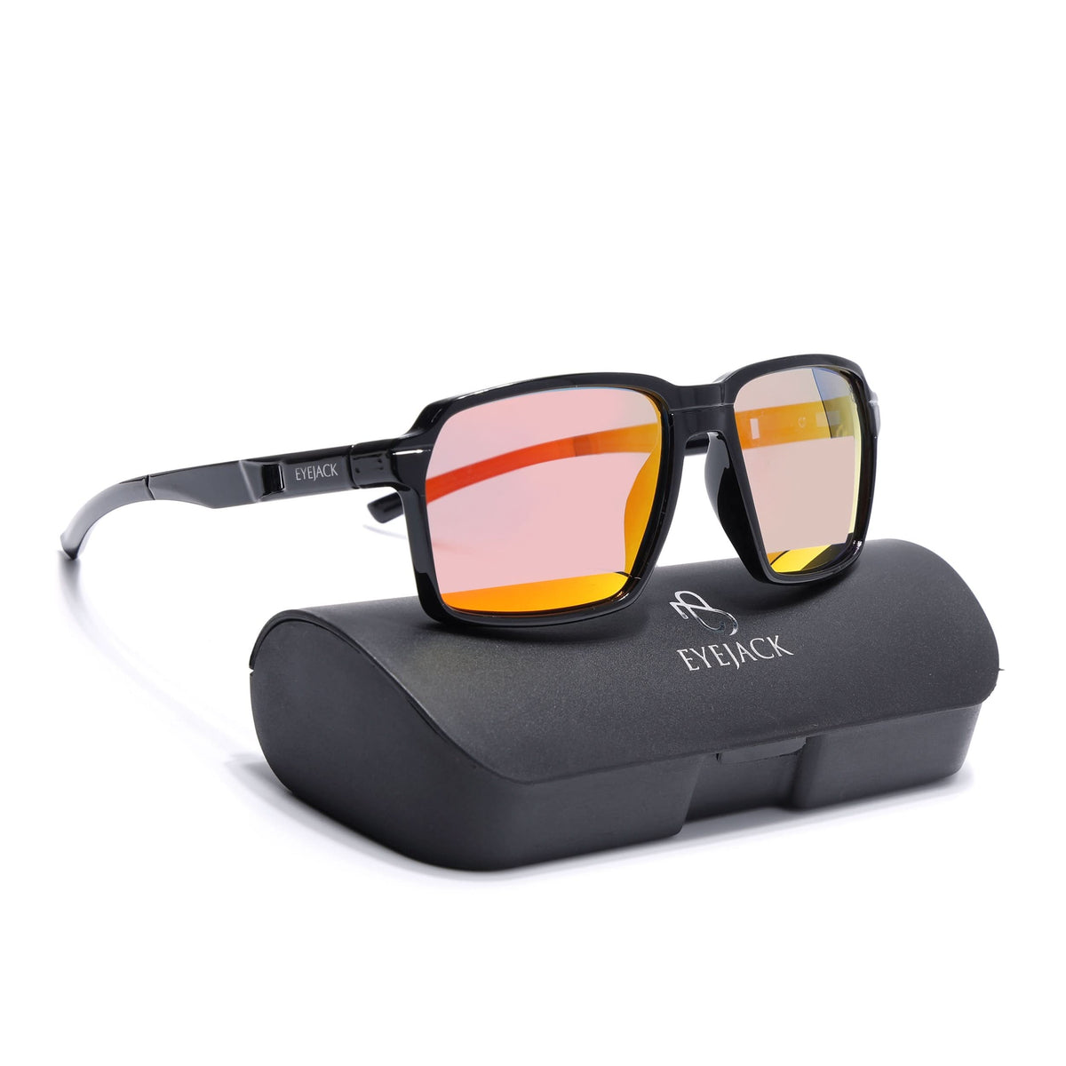 Torque I Red Black Wayfarer Polarized Sunglasses (91141PCL1143)