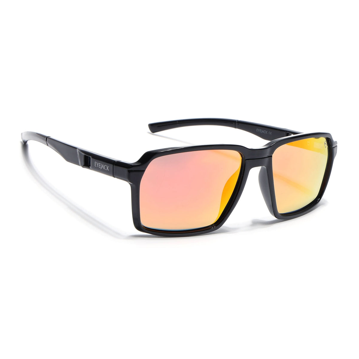 Torque I Red Black Wayfarer Polarized Sunglasses (91141PCL1143)