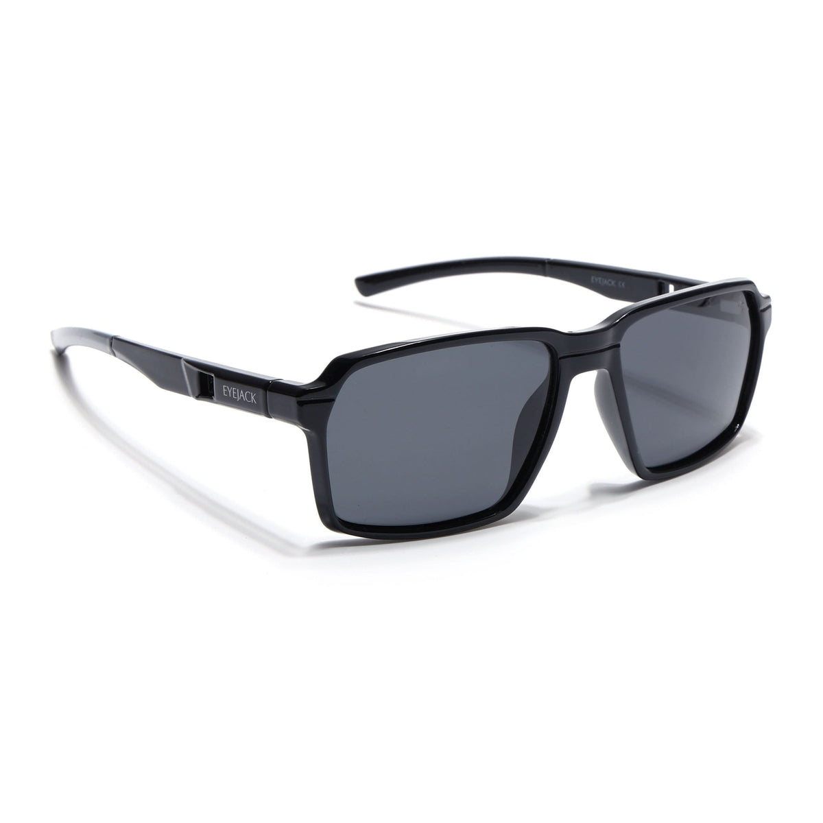 Torque I Shine Black Wayfarer Polarized Sunglasses (91141PCL1191)