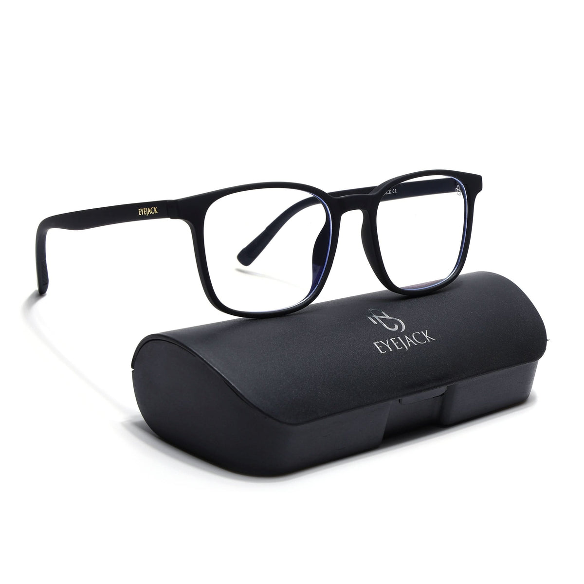 Eyejack NEO Black Wayfarer Eyeglasses for Men & Women (92016CL1184-C1)