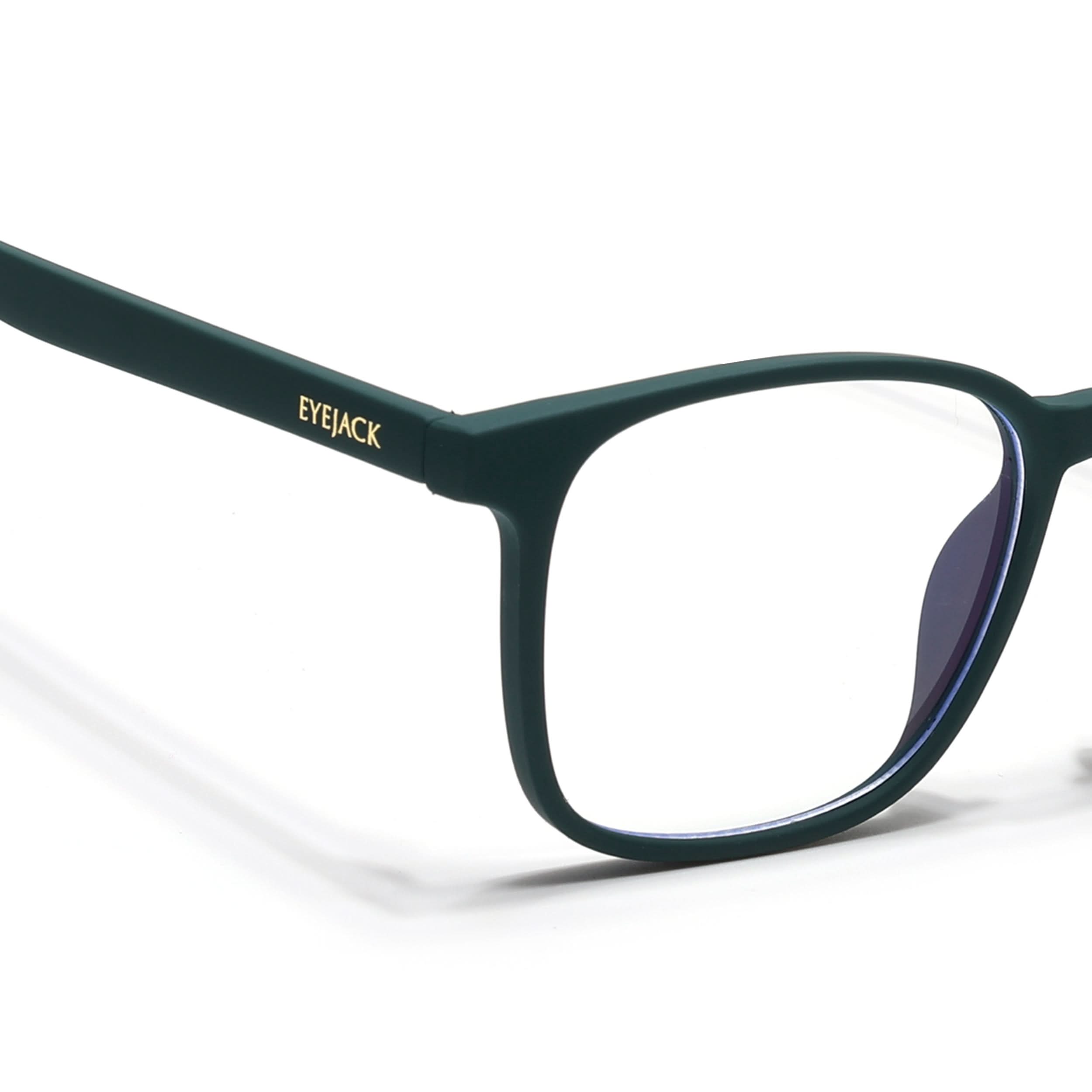 Eyejack NEO Green Wayfarer Eyeglasses for Men & Women (92016CL1188