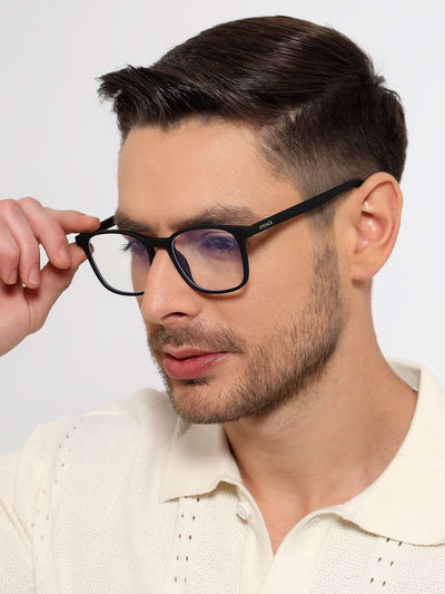 Eyejack NEO Black Wayfarer Eyeglasses for Men & Women (92016CL1184-C1)