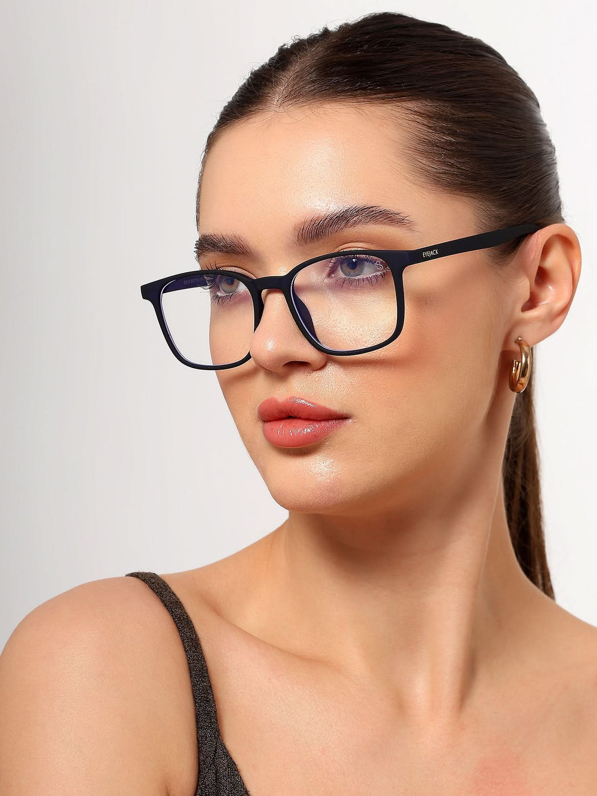 Eyejack NEO Navy Blue Wayfarer Eyeglasses for Men & Women (92016CL1186-C3)