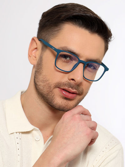 Eyejack NEO Blue Wayfarer Eyeglasses for Men & Women (92016CL1187-C4)