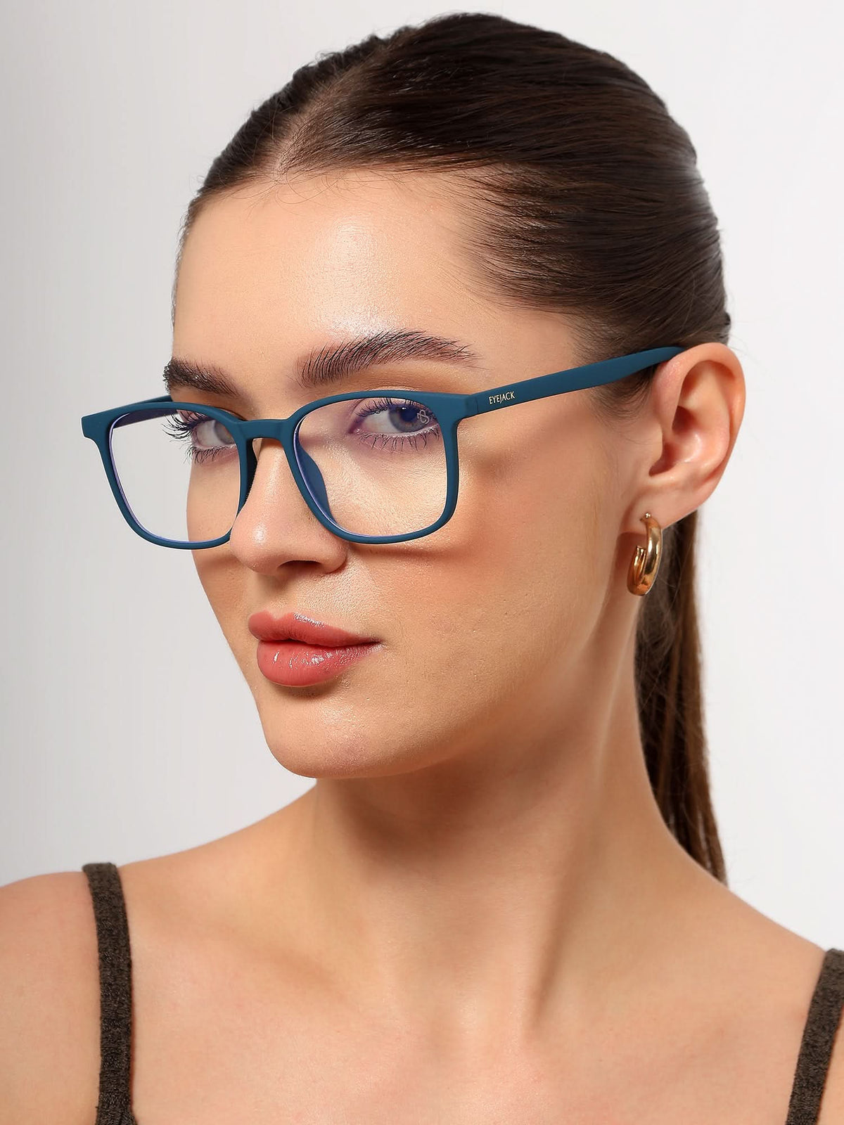 Eyejack NEO Blue Wayfarer Eyeglasses for Men & Women (92016CL1187-C4)