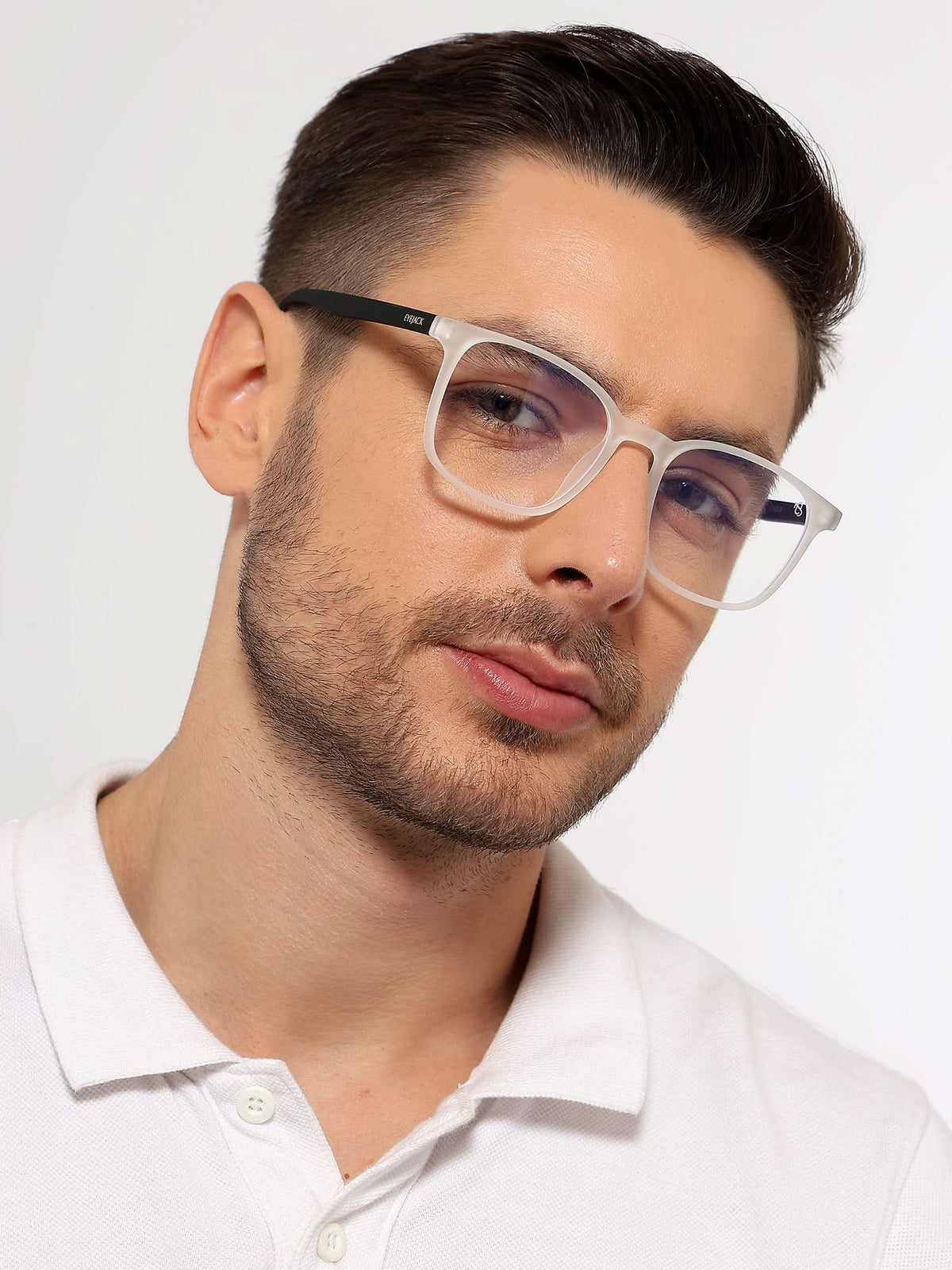 Eyejack NEO Transparent Wayfarer Eyeglasses for Men & Women (92016CL1189-C6)