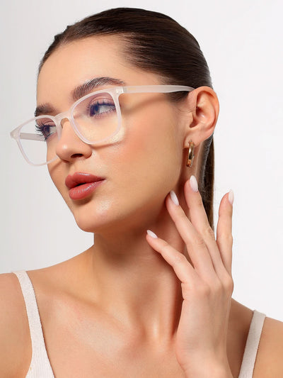 Eyejack NEO Transparent Wayfarer Eyeglasses for Men & Women (92016CL1190-C7)