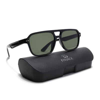 Eyejack Black Wayfarer Sunglasses for Men & Women (9265CL968)