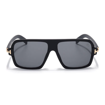 KRUZ - Black Wayfarer Sunglasses (9392CL1053)